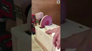 Turn Your Drill Into a Disc Sander! 😱🔥  #ToolHack #workshop