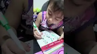 Tracing Numbers for first time 👏🏻👏🏻👏🏻 #babyvideos #learning #cutebaby #BabyAthenaPariz #fyp