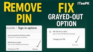 Remove PIN Login in Windows 11 &ndash; Fix &ldquo;Remove PIN&rdquo; Grayed Out