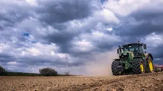 John Deere 6195R + Unia MAX 6m - testy polowe