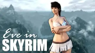 Stellar Blade Eve in Skyrim😍 | Best Follower Mod of Skyrim