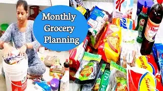 My Monthly Grocery Shopping Planning and Organising Vlog !! Indian Monthly Grocery Shopping Haul !!