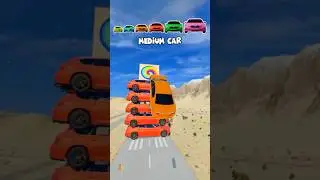 🌟Tiny Car Jump the Portal&hellip; and GROWS to IMPOSSIBLE SIZE! #shorts #beamngdrive