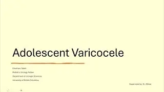 Adolescent Varicocele