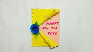 Beautiful Handmade Happy New Year  2020 Card Idea | DIY Greeting Cards For New Year