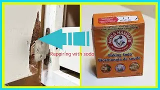 How to repair cabinet door with soda?