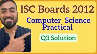 ISC Class 12 Computer Science Boards Practical 2012 | Question 3 Solution - Sort Matrix Elements