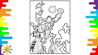 SHAZAM Coloring Pages | Superhero Coloring | Elektronomia & RUD - Rollercoaster [NCS10 Release]