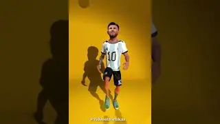 Lionel Messi - 3D cartoon video. iclone