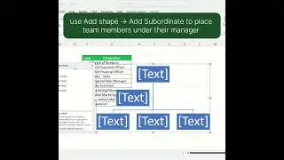 ORG Chart in Excel | A well-defined org chart turns data into direction  #exceltips #exceltricks