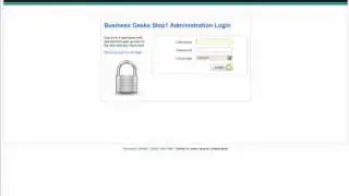 Step 1 Website - Login at the Back End