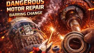 5 HP Motor Bearing Change 6205 🔥 | Khatarnak Motor Repair | Khan Electrical Work