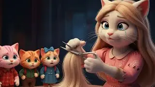 Кошка-мама стрижет шерсть своим котятам... А потом они делают ей ВОТ ЭТО 😭✨