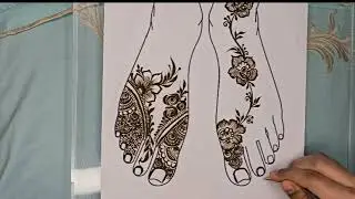2 types of mehndi design dubai and floral 🌸#youtuber #henna #mehndidesign 