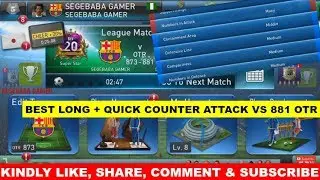 Pes Club Manager BEST LONG BALL + QUICK COUNTER ATTACK 873 VS 881 OTR #130