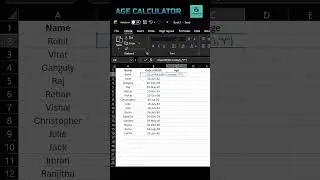 How to calculate Age from Date of Birth #microsoft #microsoftexcel #excel #exceltips #exceltutorial