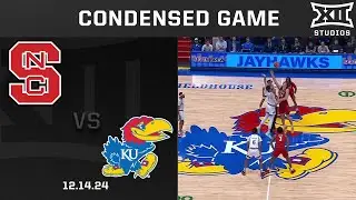 NC State vs. #10 Kansas Condensed Game | 2024-25 Big 12 Men's Basketball