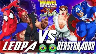 Marvel Super Heroes Vs Street Fighter:🔥leoPA Vs Berserkador98🔥| High Level Gameplay.