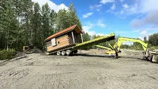 Remote Mining Cabin Move Peterville, Alaska