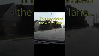 Clueless Oncoming Driver in MY Lane #shorts #drivingfails