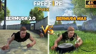 FREE FIRE MAX (BERMUDA 2.0) VS (BERMUDA MAX)😱COMPARISON IN 2021