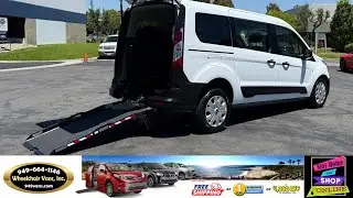 For Sale 2023 Ford Transit Connect Driverge Manual Fold Out Ramp Rear Loading Wheelchair Van