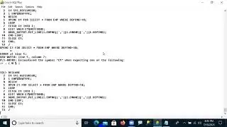 55 CURSOR PLSQL & Exception Handling Intro 15thJuly2021