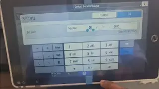How to set Date and Time on Ricoh Printer | Date and Time setting
