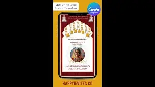 VP02 - Jain Varshitap Parna Invitation Card Video Canva Template Editable - order @ happyinvites.co