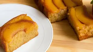 🍑 Peach Oatmeal Diet Cake ! No flour, no butter, no sugar! For your weekend