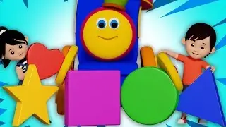 Shapes Rolling Shapes Song Learn Shapes Nursery Rhymes Songs For Child Bob the train