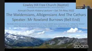 Mr Roland Burrows: The Waldensians, Albigensians and the Cathars