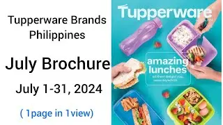 July Brochure 2024 Tupperware Philippines (1page 1view)
