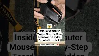 Inside a Computer Mouse: Step-by-Step Teardown & Hidden Secrets Revealed! #teardown #tech #shorts