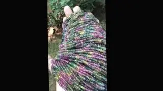 Tourmaline delight presents rondelle faceted tourmaline beads!! For sale