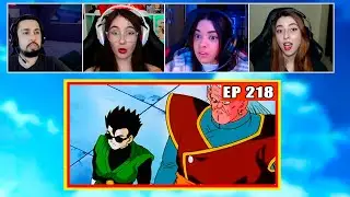 Gohan vs Kibito | 4 Pessoas Reagindo | Dragon Ball Z - EP 218