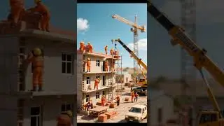 Amazing Miniature world make it with AI #miniature #world #contructionwork #ai #work #camp #mining