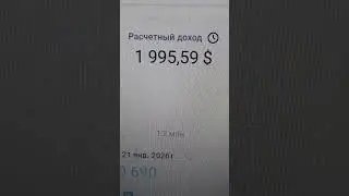 1 995,59 $ - доход на вечер 26.01.2026