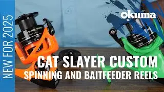 Okuma Cat Slayer Custom Spinning and Baitfeeder Reels