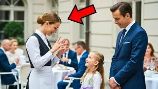 Wszyscy ignorowali głuchą córkę milionera… aż nieśmiała kelnerka przemówiła do niej w migowym i…