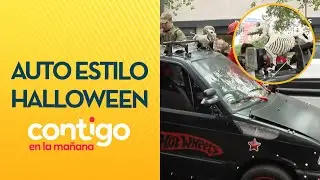 GRÚA SE LO LLEVÓ: La fiscalización a auto por modificaciones estilo Halloween - Contigo en la Mañana