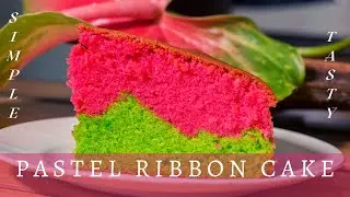 Perfect Ribbon Cake recipe | Tasty And Simple Recipe|Colored