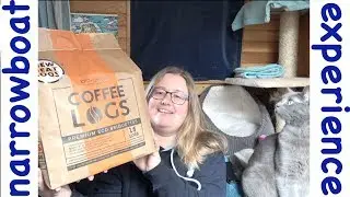 How to keep warm on a canal narrowboat  | Reviewing Coffee Logs from Bio-Bean