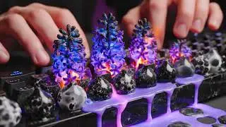 🔥 INSANE FAST TYPING! Lava Flower Keyboard ASMR | 200+ WPM Visuals