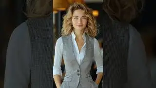 Timeless Tailored Vest Over White Blouse #fashion #elegance #styleinspo