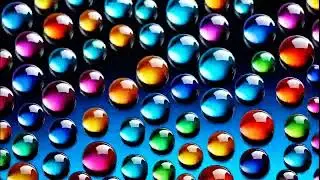 Viking Trance Vs The MeeQ 🌈 Color Drops : 4k Trance Rainbow Droplets Animation
