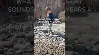 What speech delay sounds like at 3 years old.