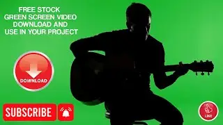 Acoustic Guitar Green Screen | Free Music Stock Video for Editors