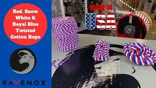 Ravenox's Patriotic Red, White & Blue Cotton Rope: American-Made Excellence for Craft & D&eacute;cor!