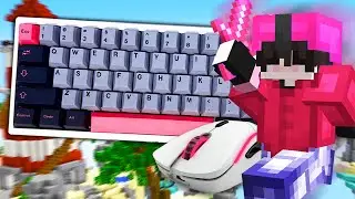 Thocky Keyboard ASMR Chill😴ASMR 😍Bedwars Gameplay 144FPS